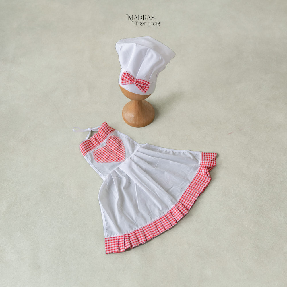 Chef Dress With Heart : Baby Props