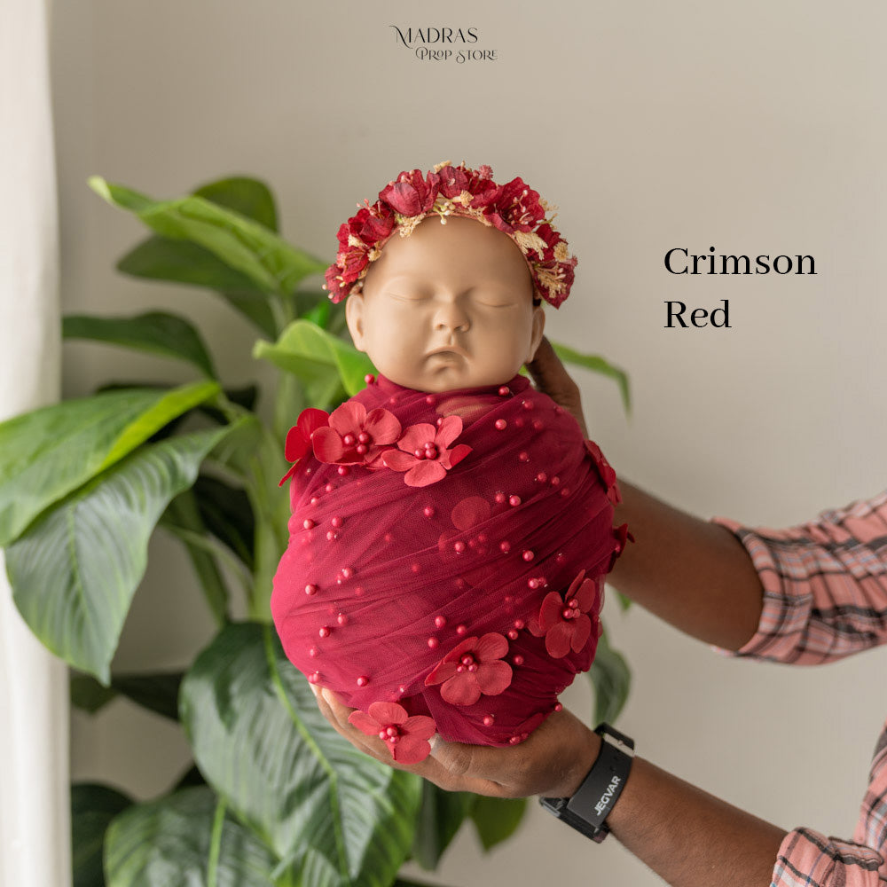 Designer Floral Wrap : Baby Props