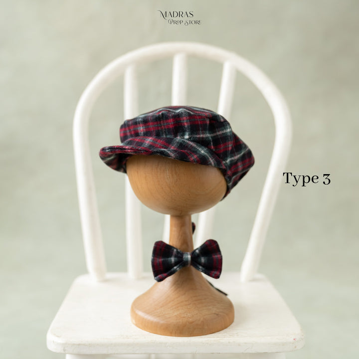 Gentleman Cap + Bow : Baby Props