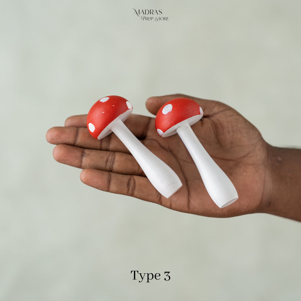 Miniature Mushroom Set Of 2 : Baby Props