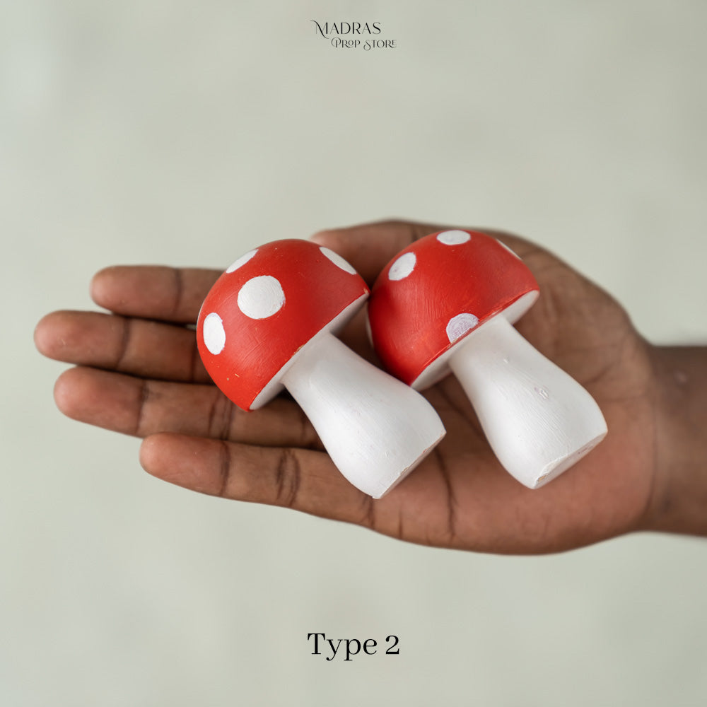 Miniature Mushroom Set Of 2 : Baby Props