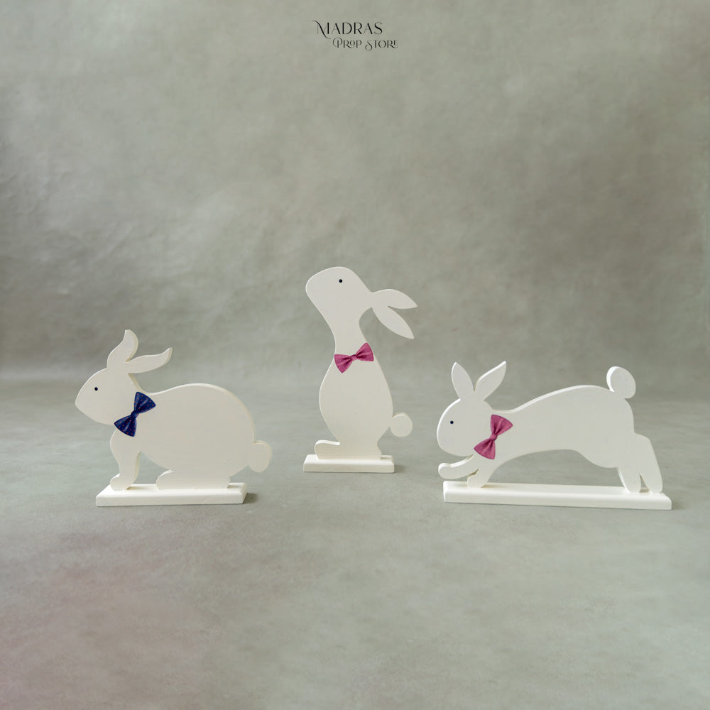 Set of 3 Easter Rabbits : Baby Props