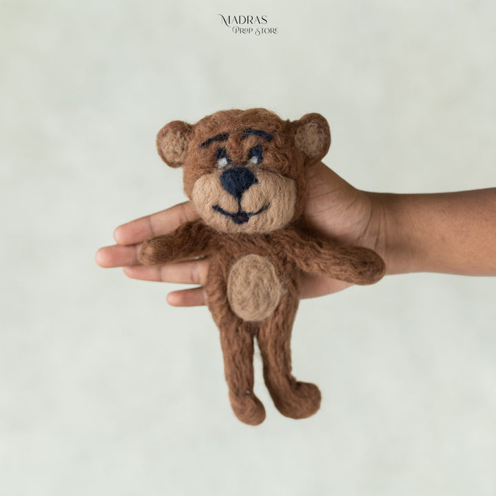 Felted Brown Bear : Baby Props