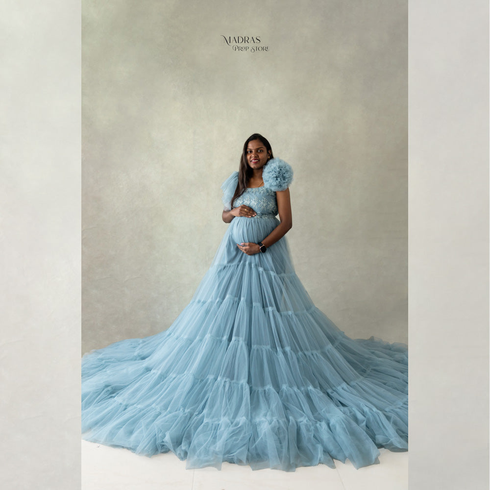 Flora Gown | Blue : Baby Props