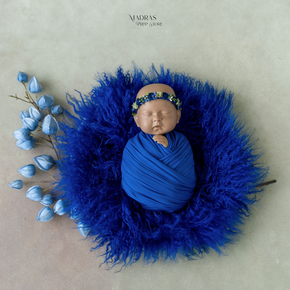 Mini Set - 05 ( Wrap + Fur + Hb + Flower ) : Baby Props