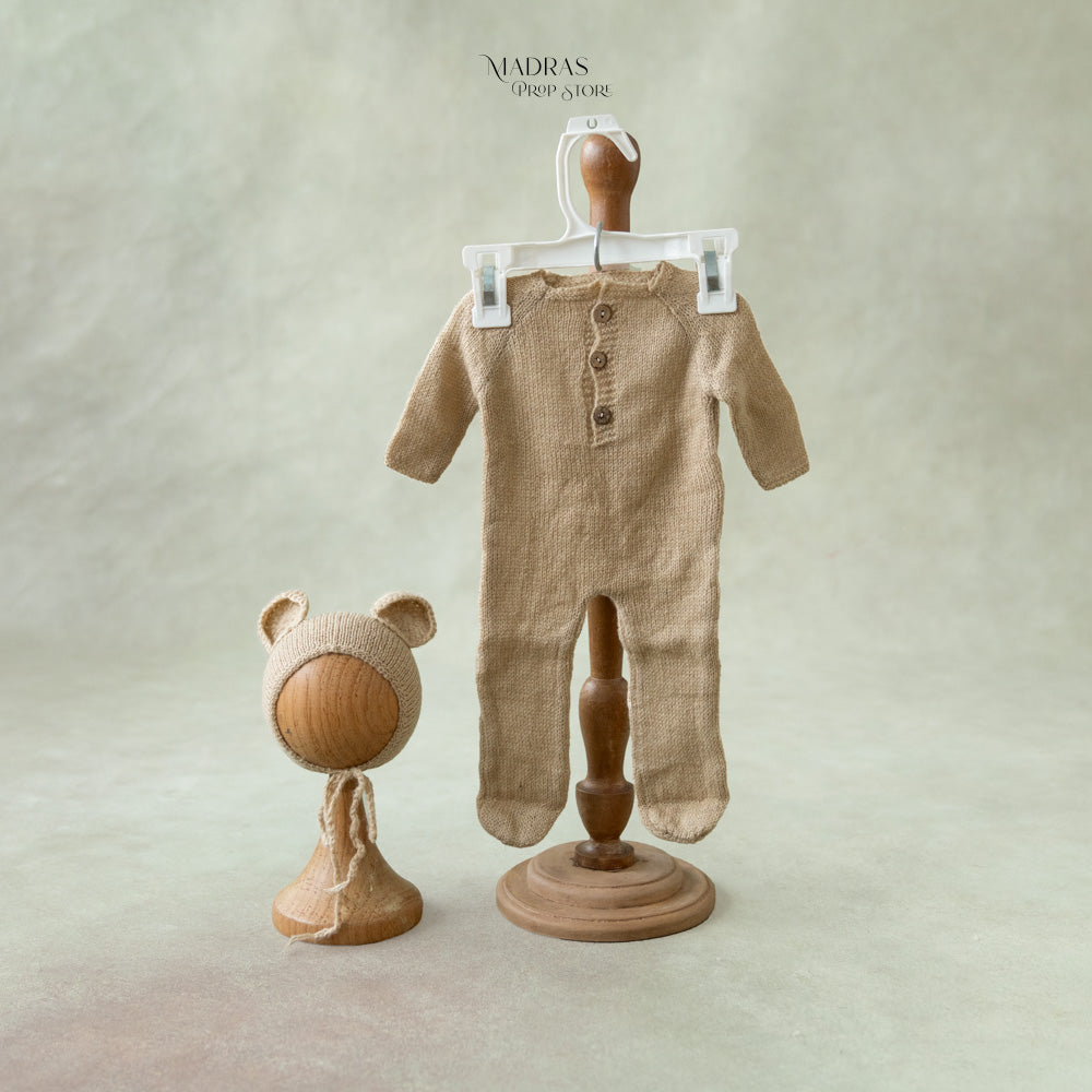 Newborn Bear Outfit : Baby Props