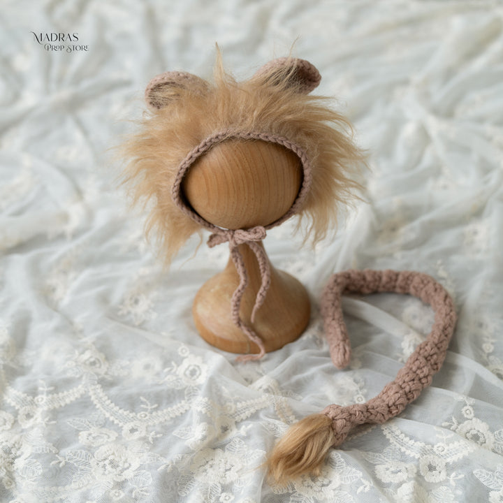 Lion Hat and Tail Set : Baby Props