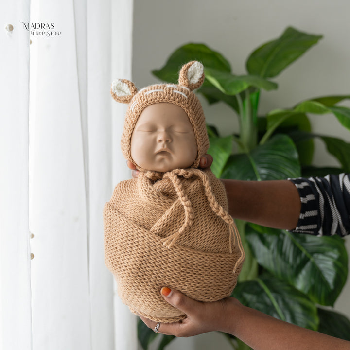 Reindeer Wrap & Cap Set : Baby Props