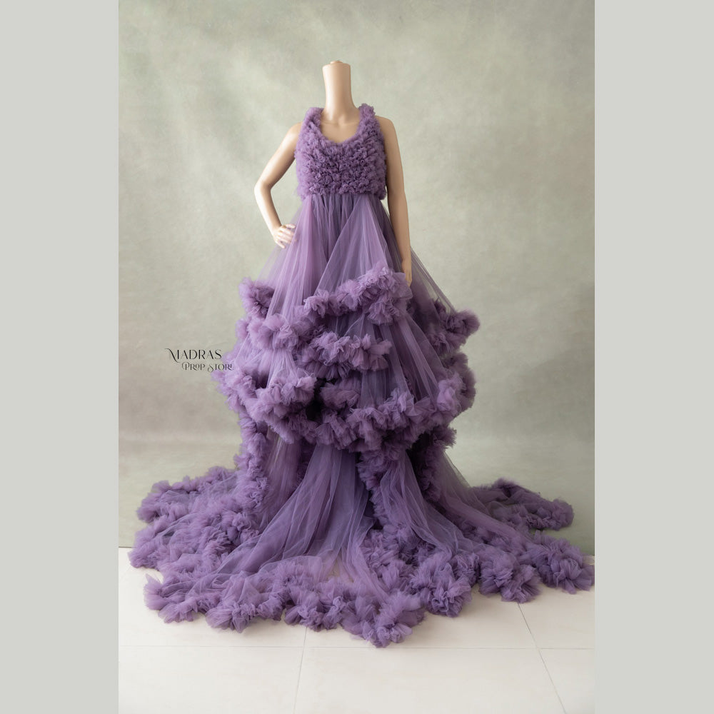 Gloria Gown | Purple : Baby Props