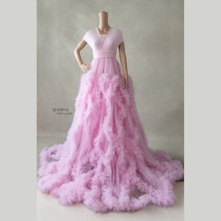 Adah Gown | Baby Pink : Maternity Outfits