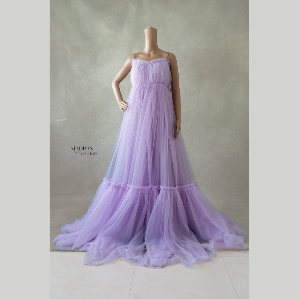 Phoebe Gown | Lilac : Baby Props