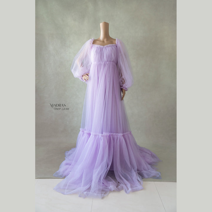 Phoebe Gown | Lilac : Baby Props