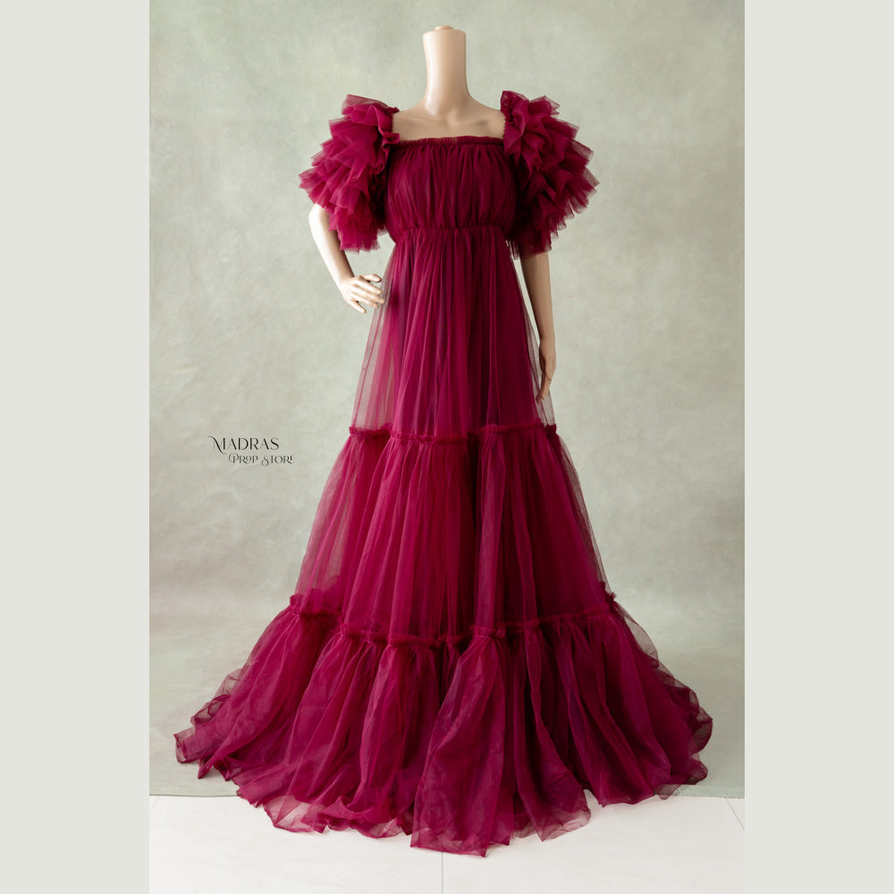 Beatrice Gown | Beetroot : Maternity Props