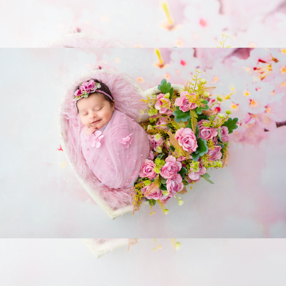 Designer Floral Wrap : Baby Props