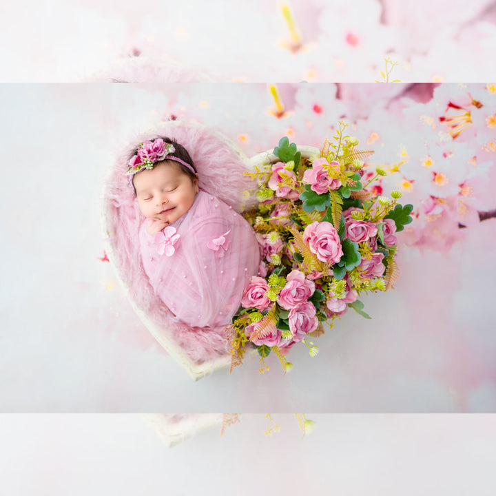 Designer Floral Wrap : Baby Props