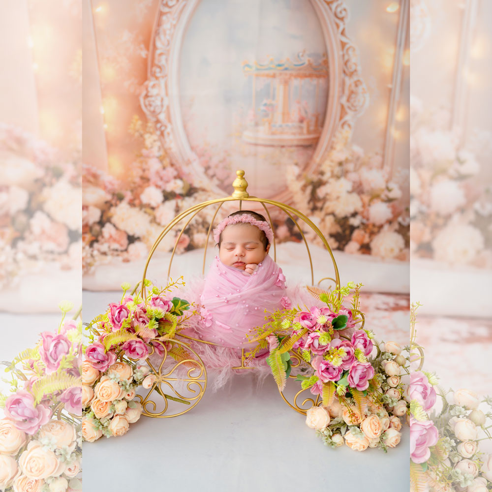 Designer Floral Wrap : Baby Props