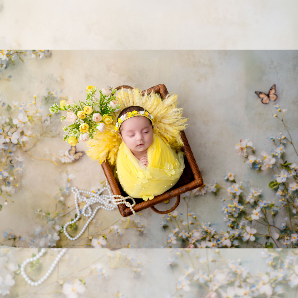 Designer Floral Wrap : Baby Props