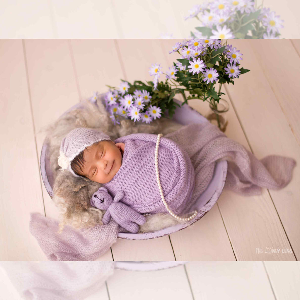 Rustic Wooden Bowl : Baby Props