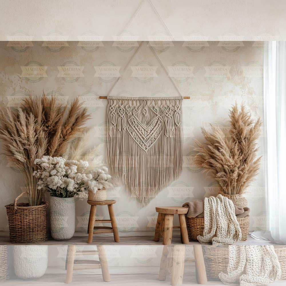 Eclectic Boho : Baby Backdrop