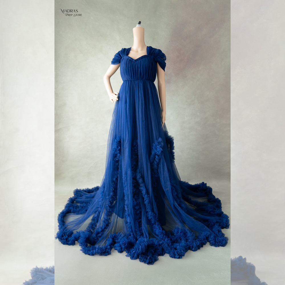 Eliza Gown | Blue : Maternity Outfits