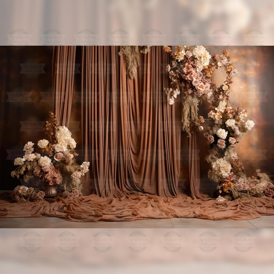 Enchanting Floral - Printed Backdrop - Fabric - 5 by 7 feet