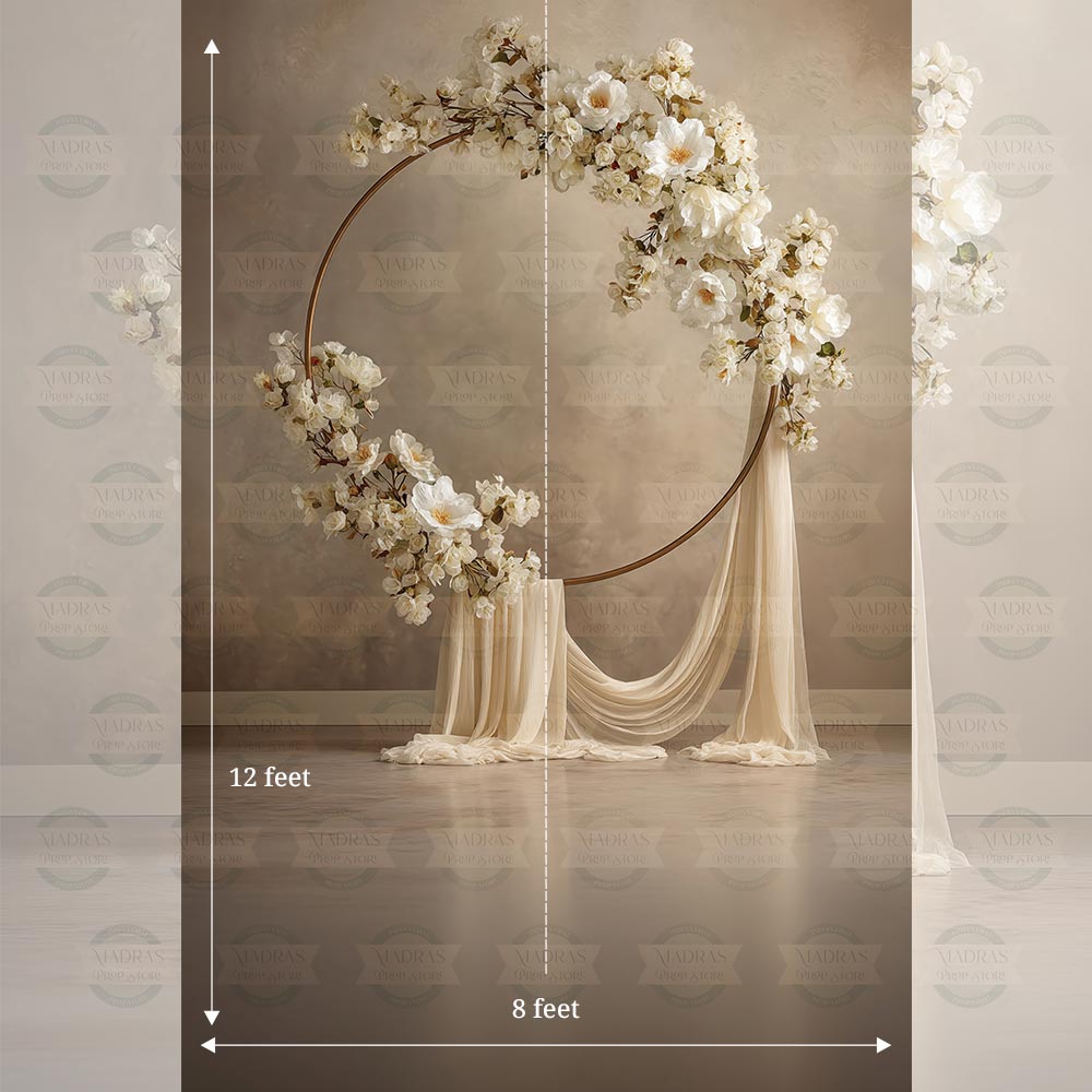 Floral Ring Backdrop : Maternity Backdrops