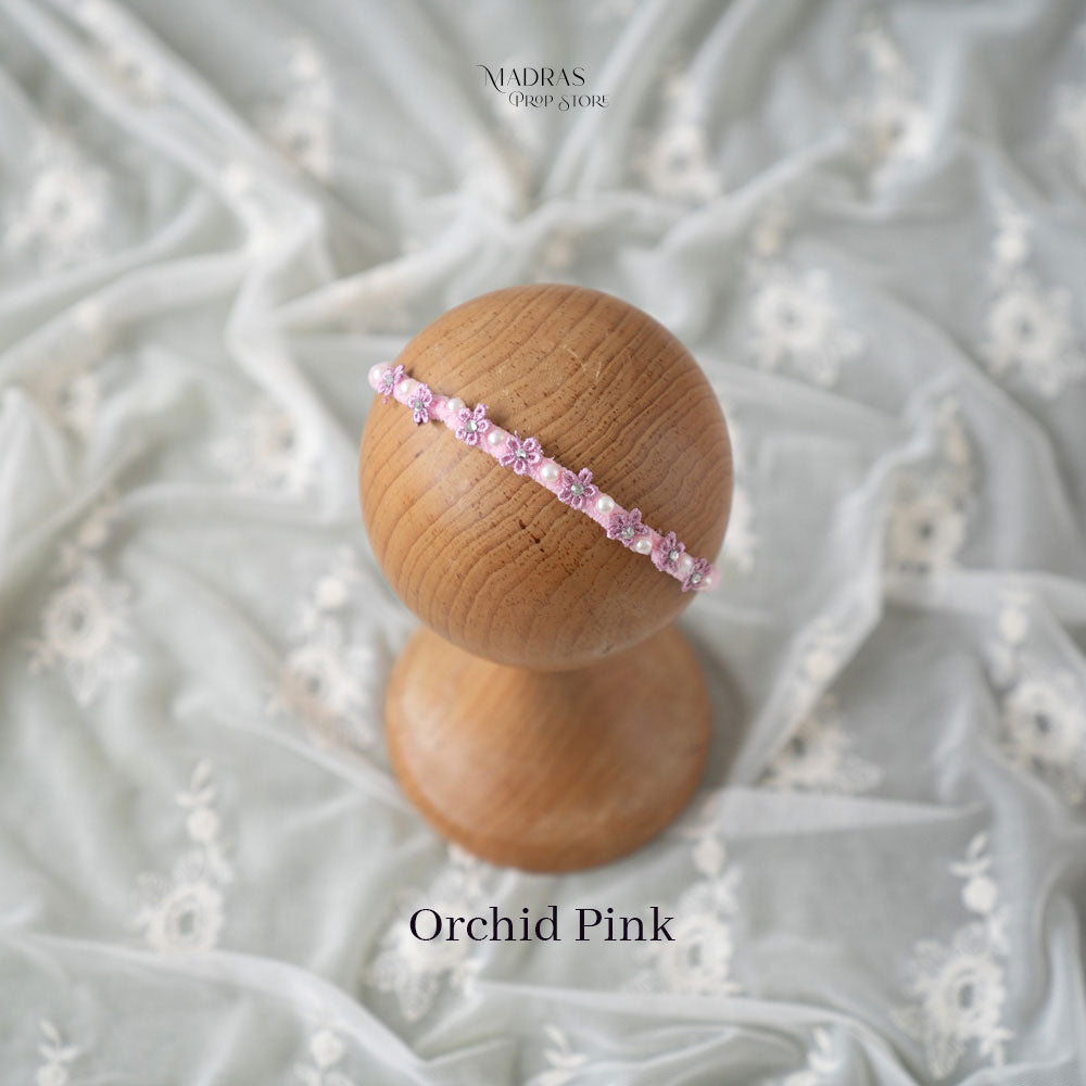 Floral Pearl Headband : Baby Props