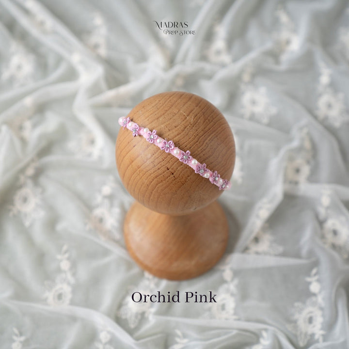 Floral Pearl Headband : Baby Props