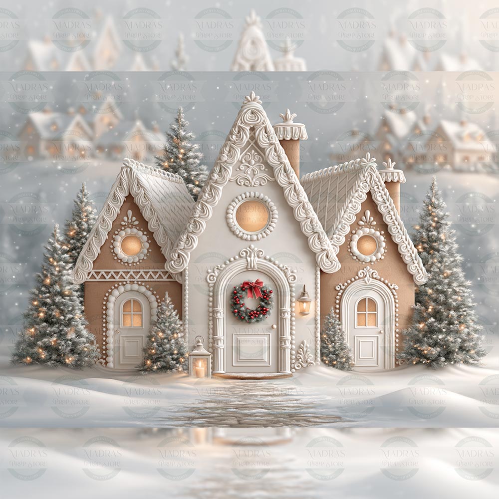 Frosty Home : Baby Backdrops