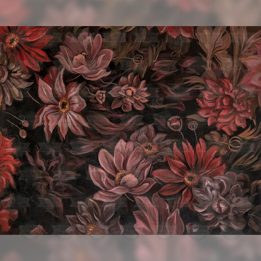Gardenia - Printed Backdrop - Fabric - 5 by 7 feet