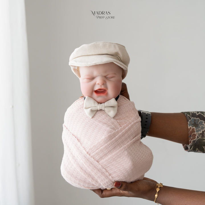 Gentleman Cap + Bow V0.1 | 0 to 3 Months : Baby Props