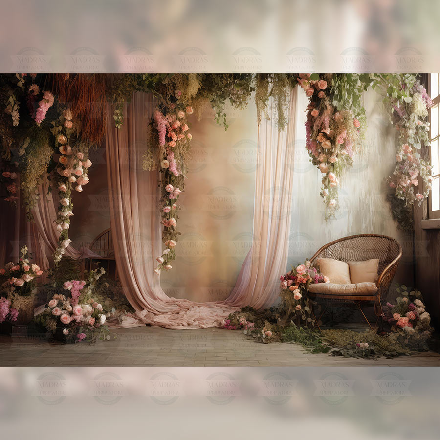 Golden Bloom : Baby Backdrops