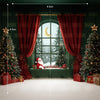 Green Xmas Room - Maternity Backdrops