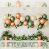 Green Balloon Trail - Baby Printed Backdrops