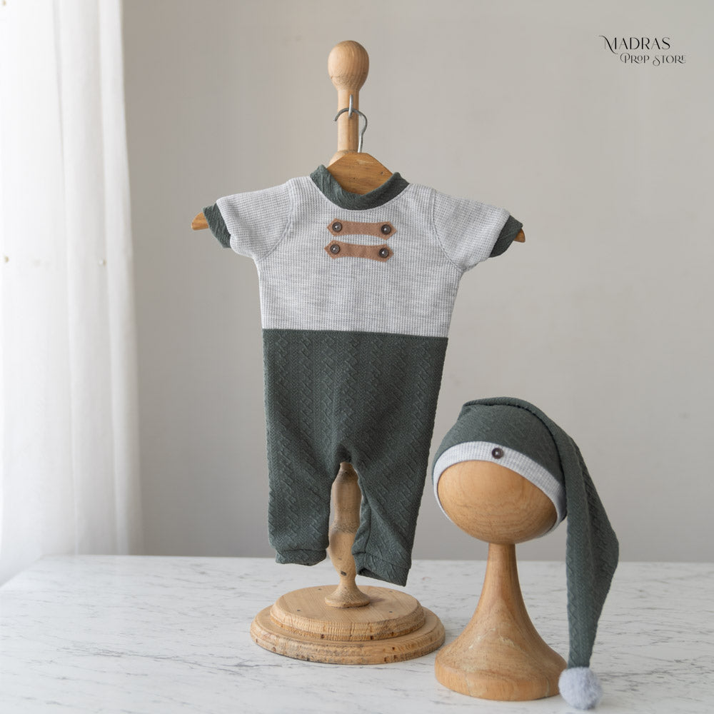 Kumoto Romper With Hat | Newborn | KM002 : Baby Props