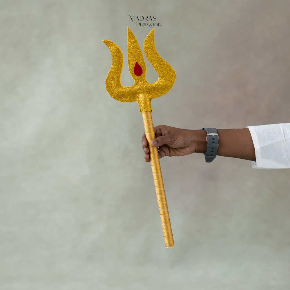 Handmade Shiva Trishul : Baby Props