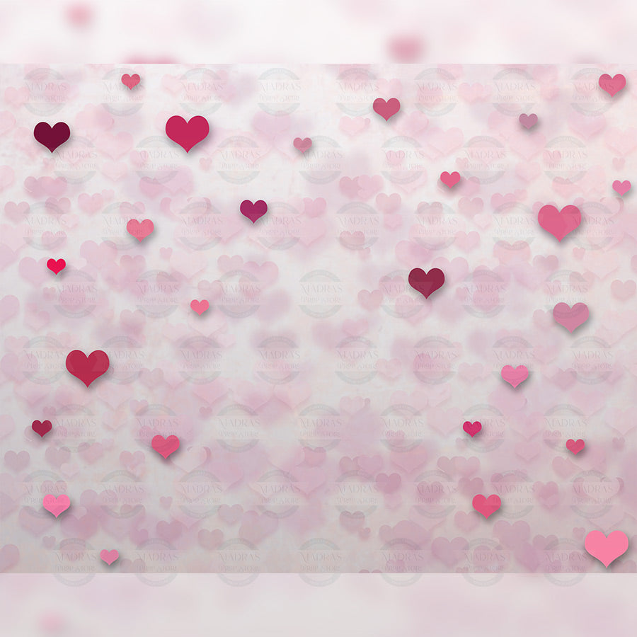 Hearts -  Baby Printed Backdrop  - Fabric (Pre-Order)