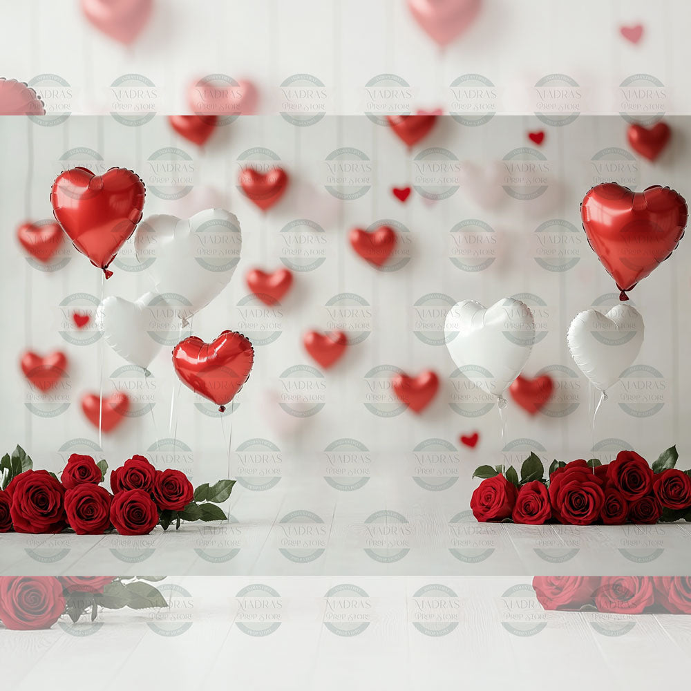 Hearts and Roses : Baby Backdrop