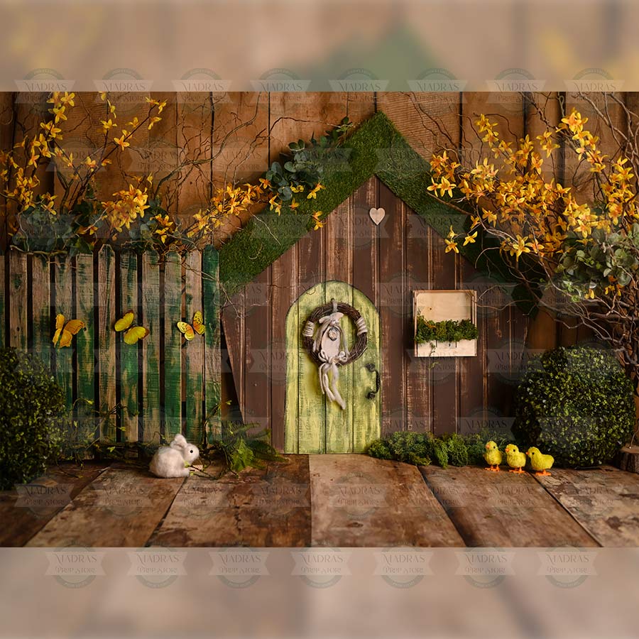 House in the Woods - Baby Printed Backdrops