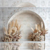 Ivory Pampas Cove - Printed Backdrop - Fabric - 5 by 7 feet