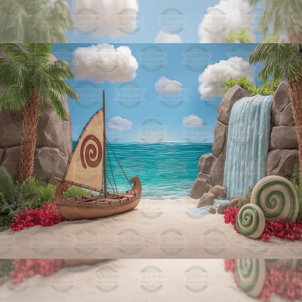 Journey of Moana : Baby Backdrops