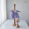 2pc Kumoto Lavender Sleeveless Romper With Bonnet | Newborn | KM049