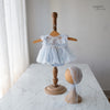 2pc Kumoto Blue Gown With Cap| Newborn | KM145