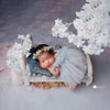 Kumoto Pearl Blue Gown With Bonnet | Newborn | KM012