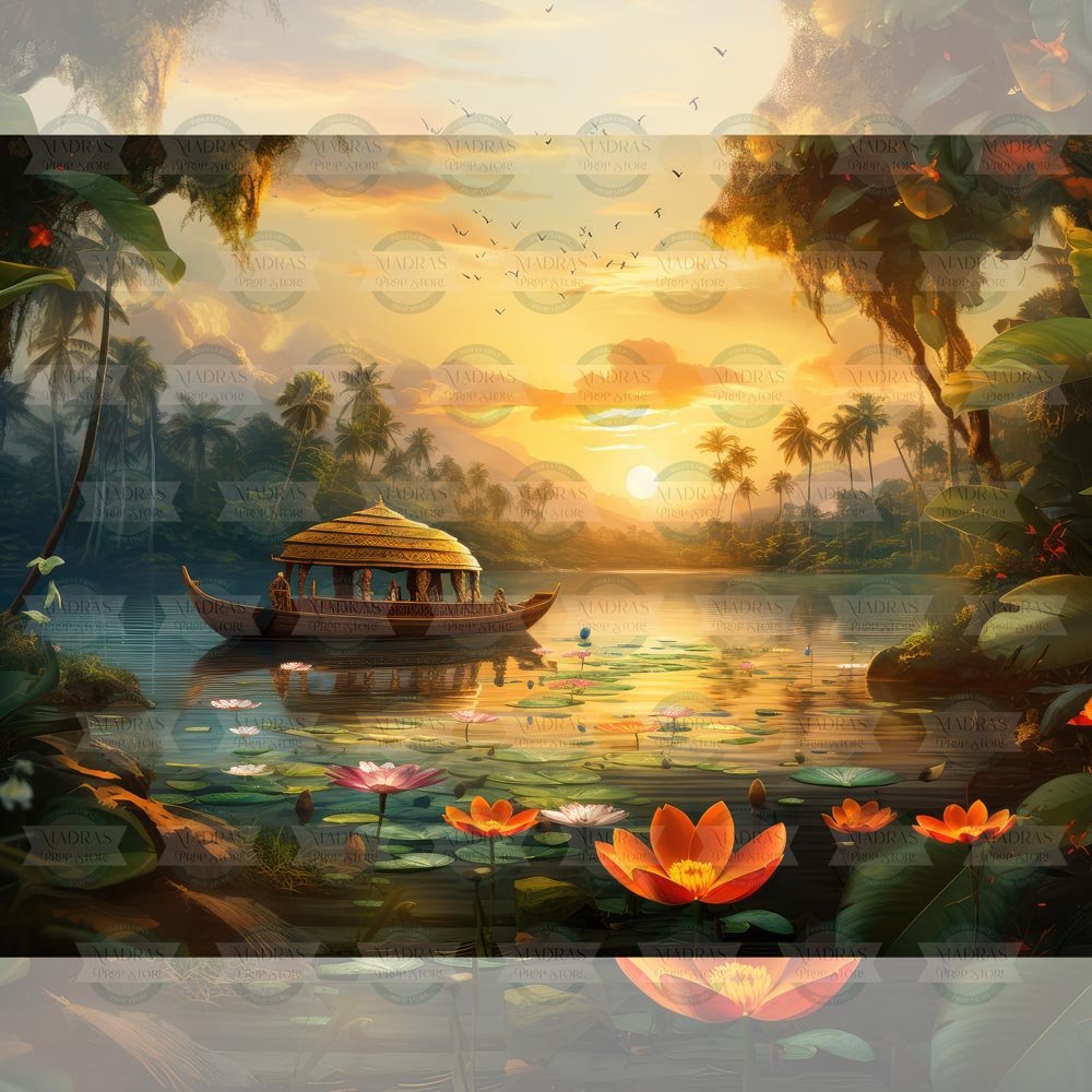 Kerala Backwaters - Baby Printed Backdrops