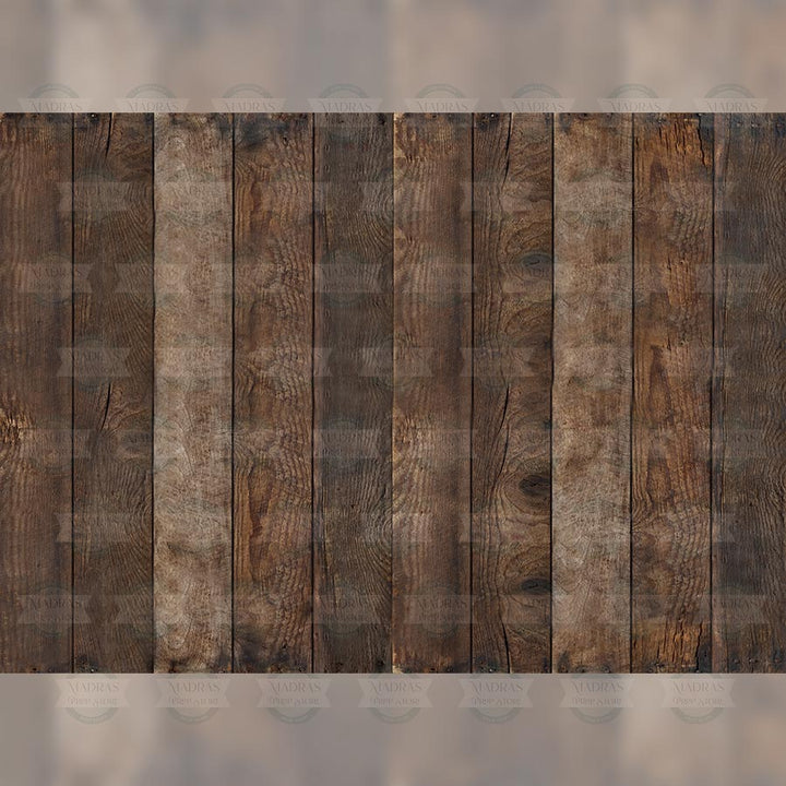 Knotty Wood Many planks - Style #2 - Printed Backdrop - Fabric - 5 by 12 feet