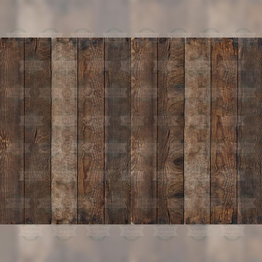 Knotty Wood Many Planks - Style#2 -  Printed Backdrop - Fabric - 5 by 6 feet