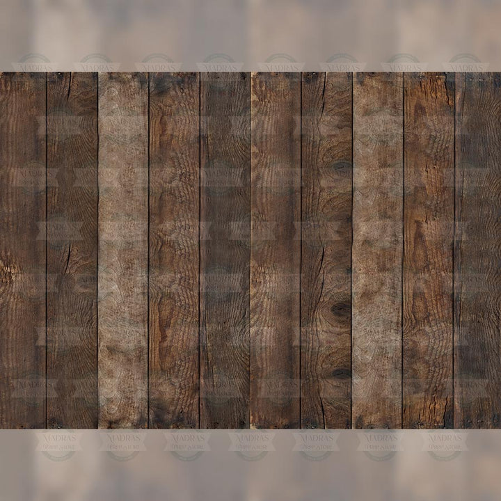 Knotty Wood Many Planks - Style#2 -  Printed Backdrop - Fabric - 5 by 7 feet | D102