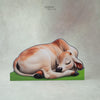 Krishna Theme Cow ( Cutout ) - Brown | L - 30 * H - 17 Inch (Shipping Extra) - ( Pre - Order )