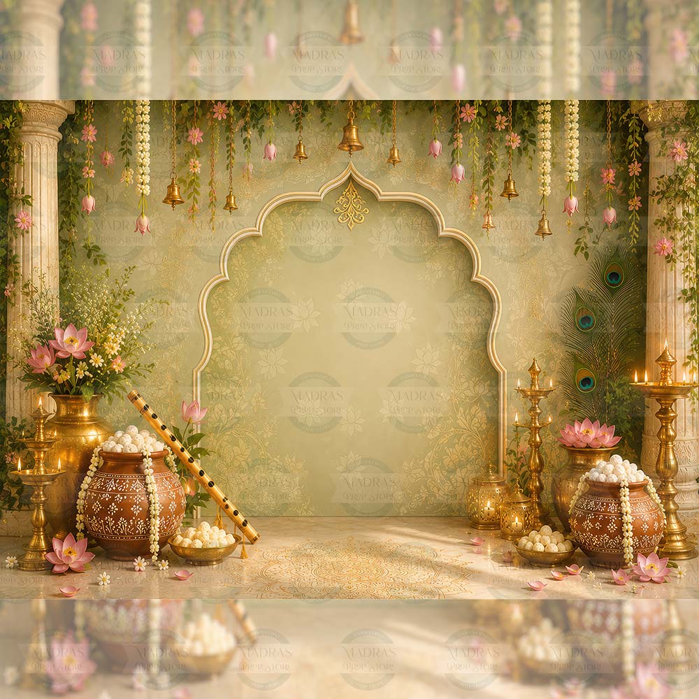 Krishna’s Courtyard: Baby Backdrops